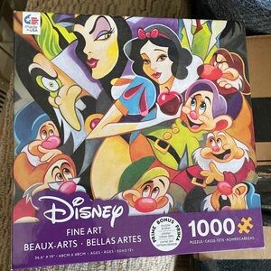 Disney Snow White Fine Art Puzzle - Purple, Red, Blue, Yellow, Green
